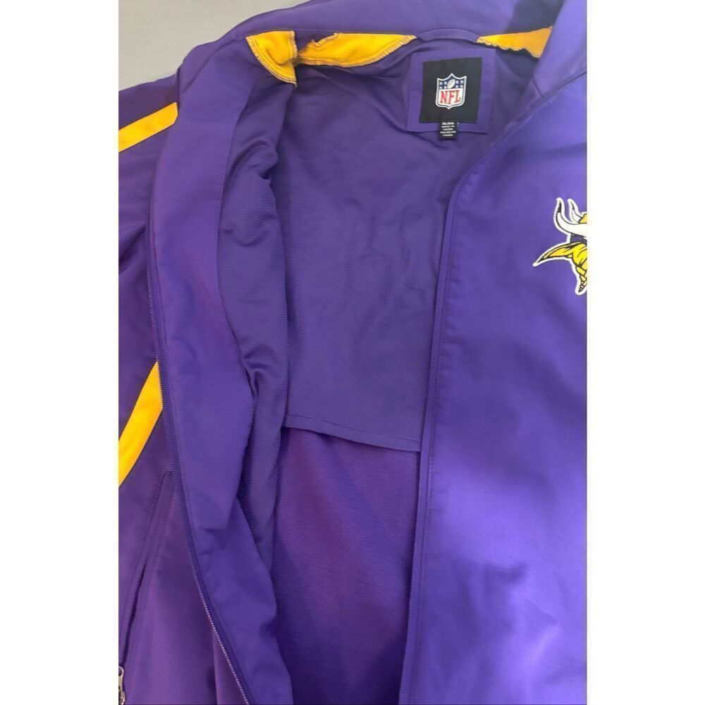 Official NFL Minnesota Vikings Full Zip Jacket Purple Size XL - Picture 6 of 10